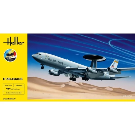 STARTER KIT E-3B Awacs, 1/72 - Heller 56308