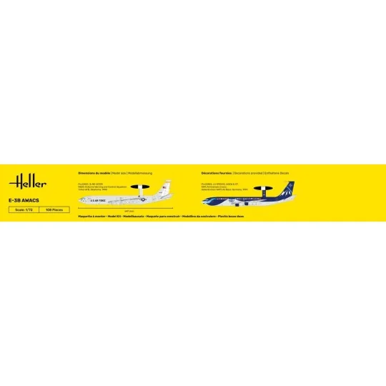 STARTER KIT E-3B Awacs, 1/72 - Heller 56308