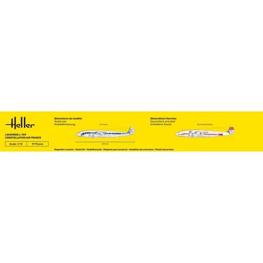 STARTER KIT L-749 Constellation A.F., 1/72 - Heller 56310