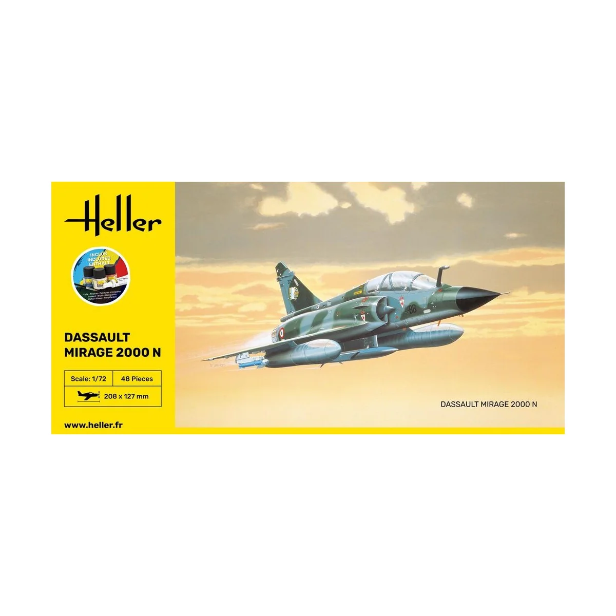 STARTER KIT Mirage 2000 N, 1/72 - Heller 56321