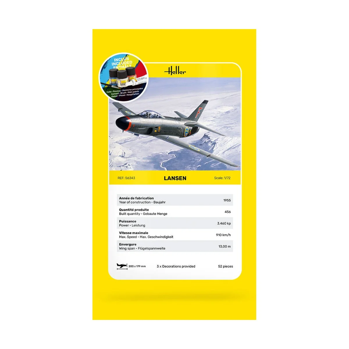 STARTER KIT Lansen, 1/72 - Heller 56343