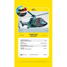 STARTER KIT Super Puma AS 332 M1, 1/72 - Heller 56367 2