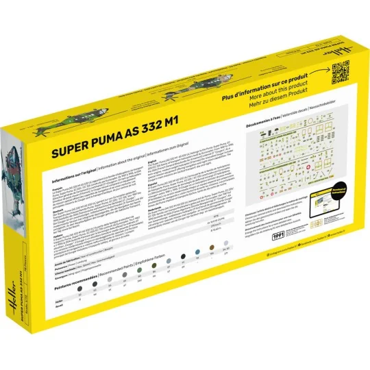 STARTER KIT Super Puma AS 332 M1, 1/72 - Heller 56367