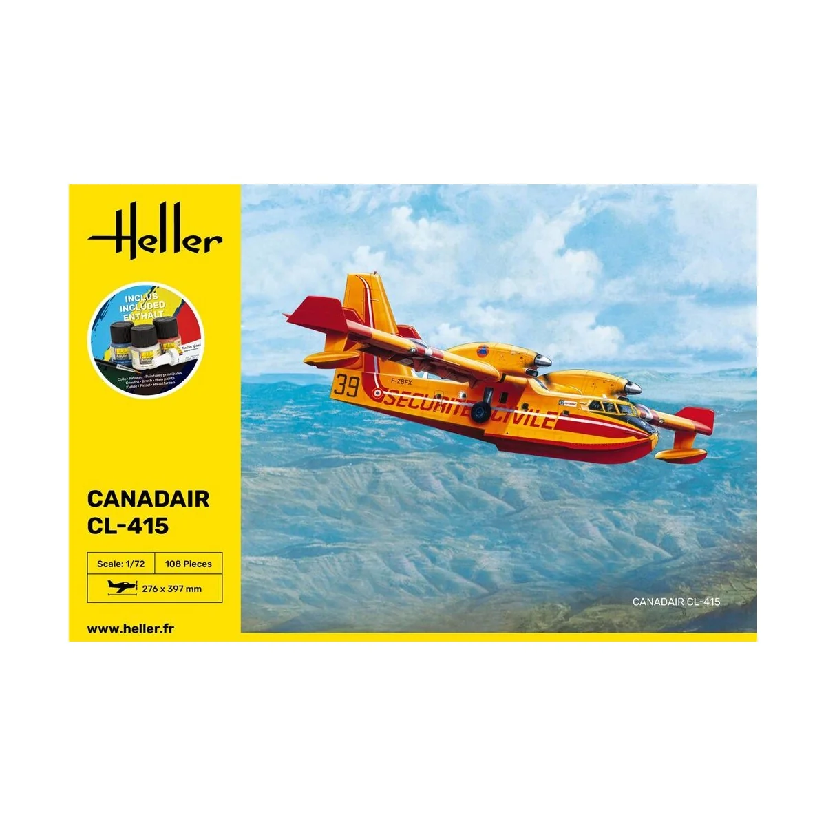 STARTER KIT Canadair CL-415, 1/72 - Heller 56370