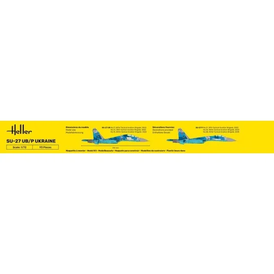 STARTER KIT SU-27 UB/P Ukraine, 1/72 - Heller 56371