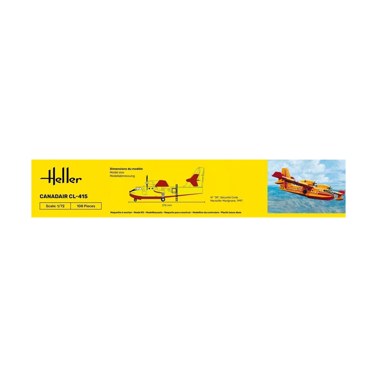 STARTER KIT Canadair CL-415, 1/72 - Heller 56370