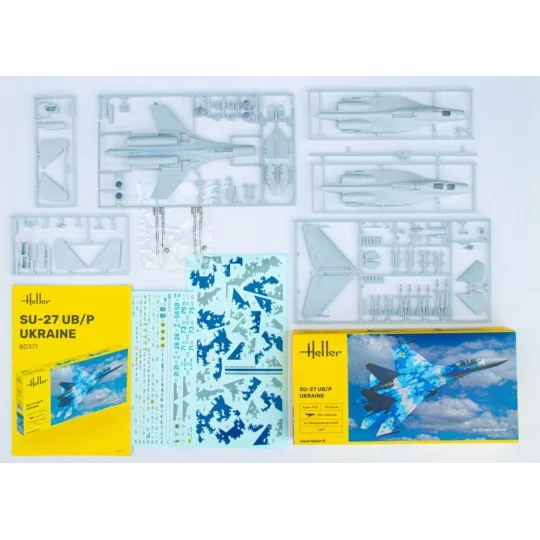 STARTER KIT SU-27 UB/P Ukraine, 1/72 - Heller 56371