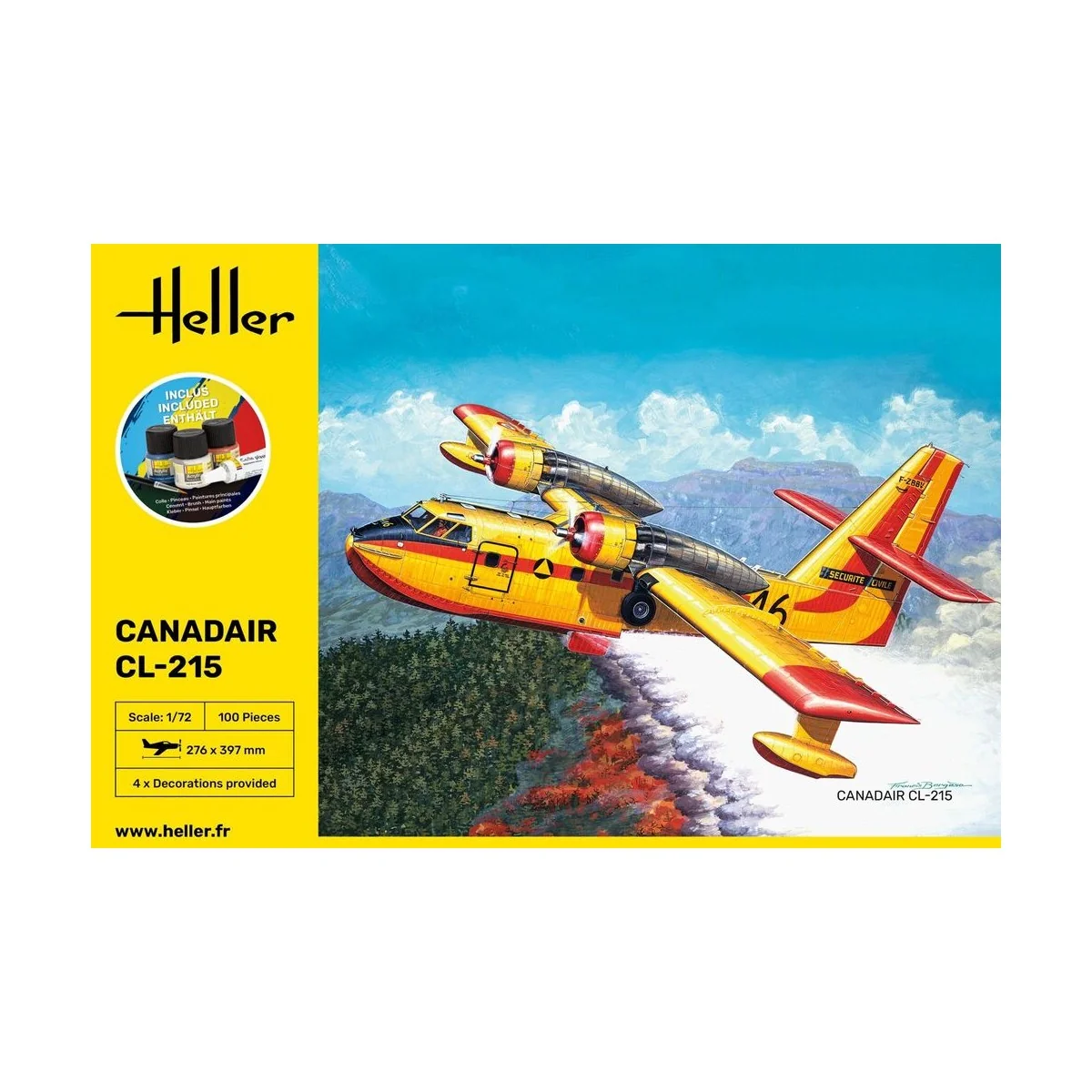 STARTER KIT Canadair CL-215, 1/72 - Heller 56373