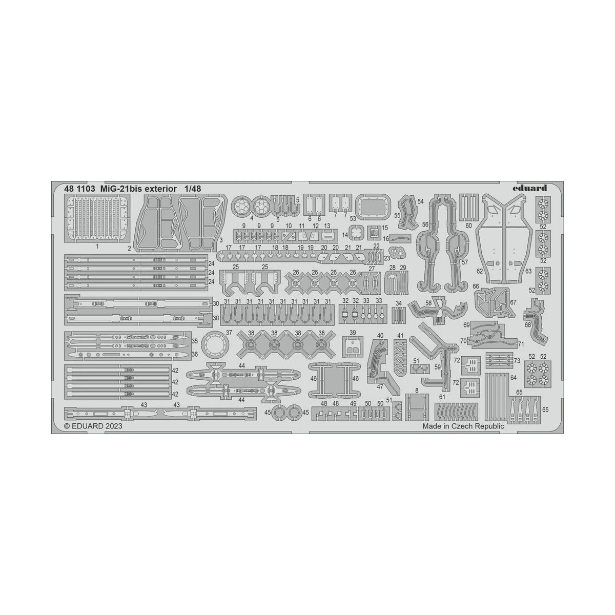 MiG-21bis exterior EDUARD - Eduard Accessories 481103
