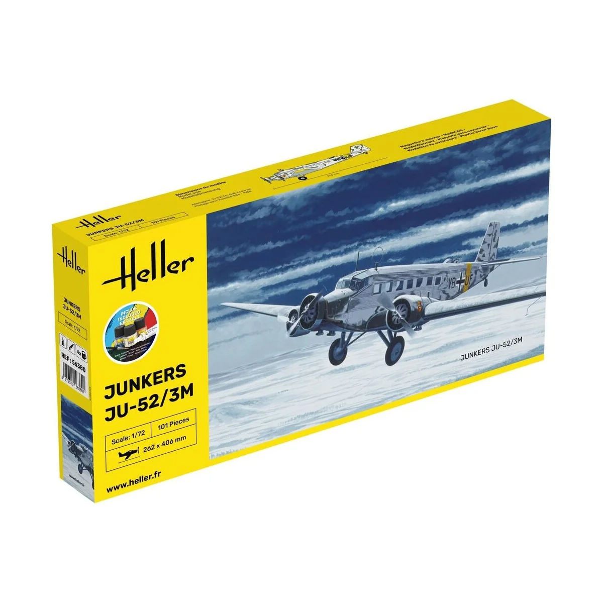 STARTER KIT Ju-52/3m, 1/72 - Heller 56380