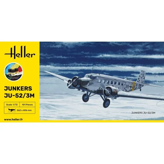 STARTER KIT Ju-52/3m, 1/72 - Heller 56380