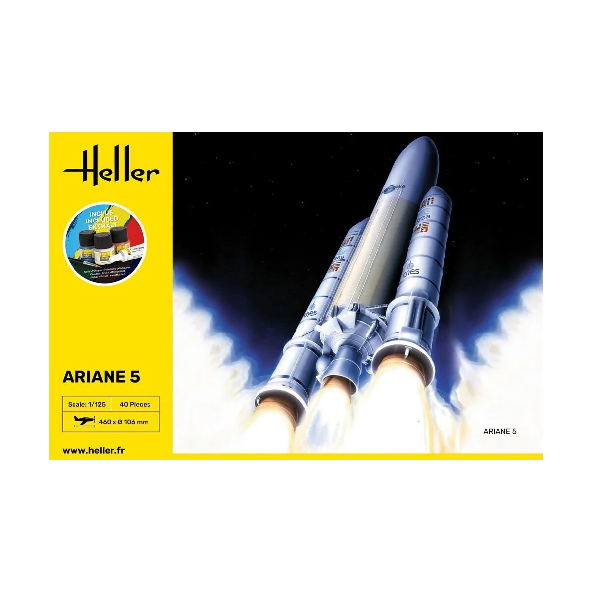 STARTER KIT Ariane 5, 1/125 - Heller 56441