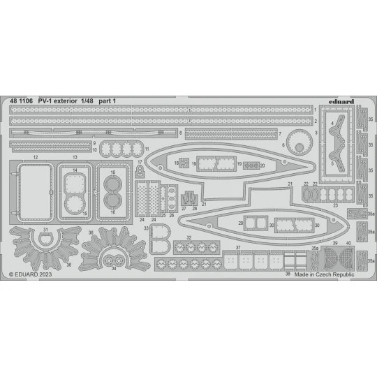 PV-1 exterior 1/48 ACADEMY, 1/48 - Eduard Accessories 481106
