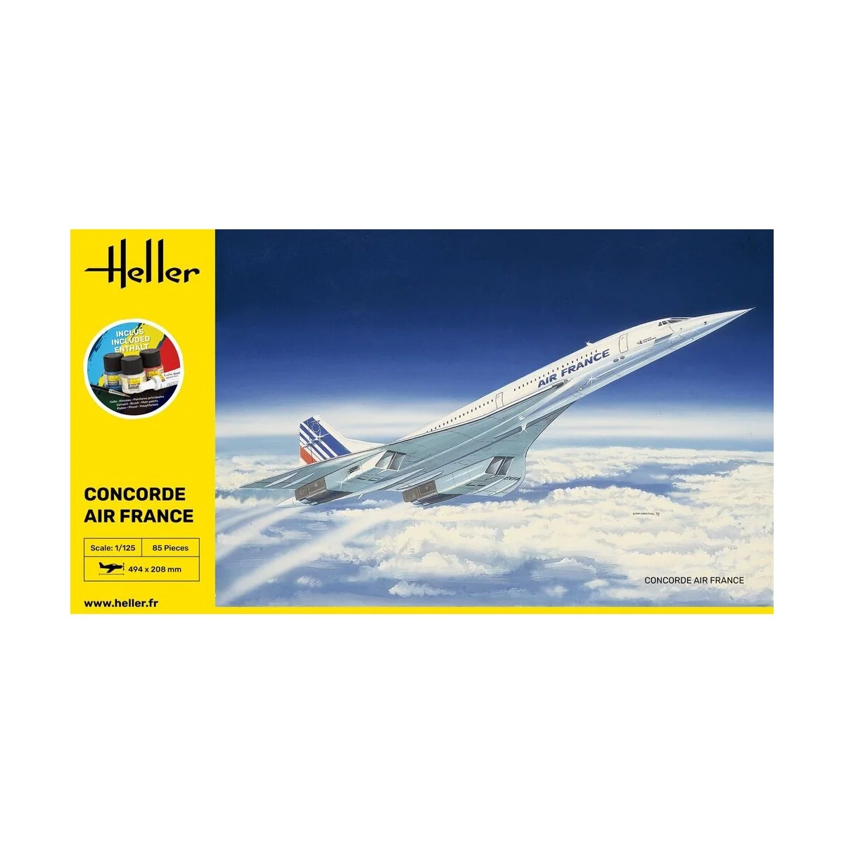 STARTER KIT Concorde AF, 1/125 - Heller 56445