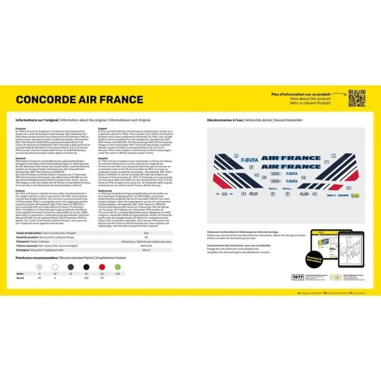 STARTER KIT Concorde AF, 1/125 - Heller 56445