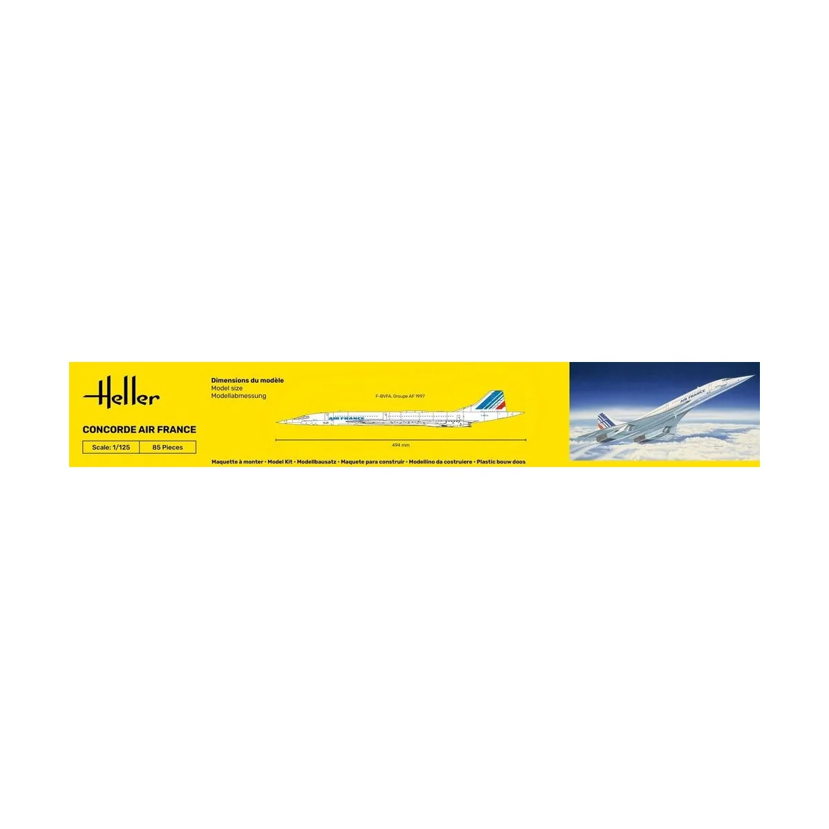 STARTER KIT Concorde AF, 1/125 - Heller 56445