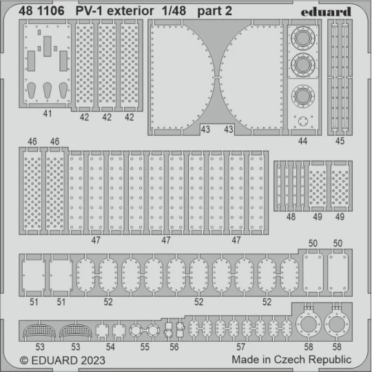 PV-1 exterior 1/48 ACADEMY, 1/48 - Eduard Accessories 481106
