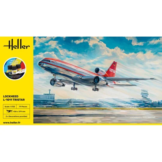 STARTER KIT Lockheed L-1011 Tristar, 1/125 - Heller 56451