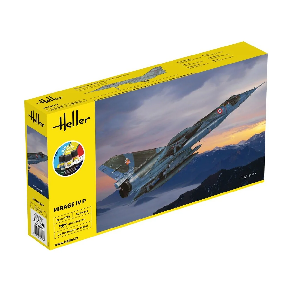 STARTER KIT Mirage IV P, 1/48 - Heller 56493