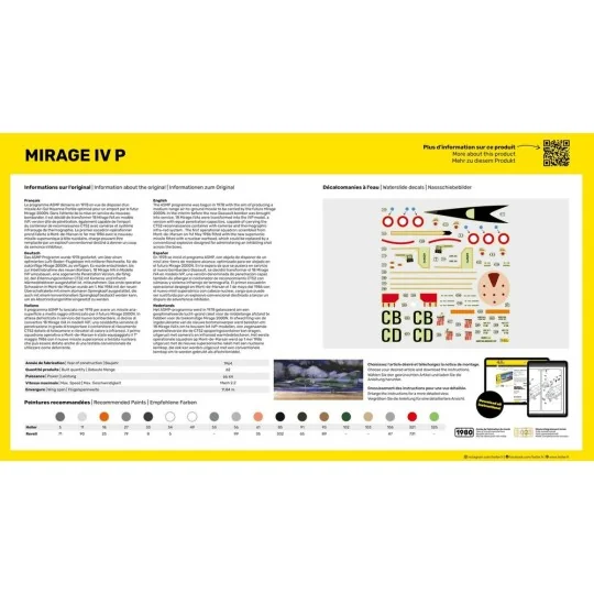 STARTER KIT Mirage IV P, 1/48 - Heller 56493