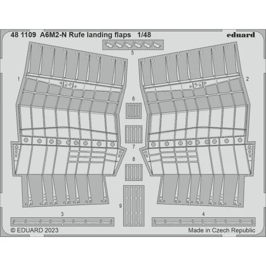 A6M2-N Rufe landing flaps 1/48 EDUARD, 1/48 - Eduard Accessories 48...