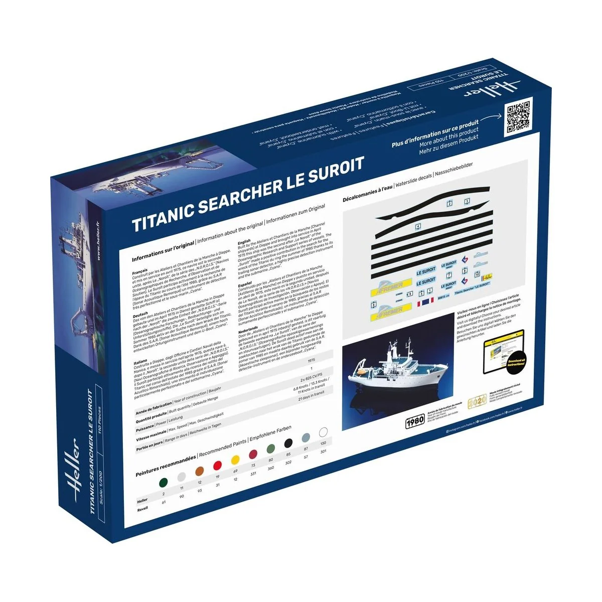 STARTER KIT Titanic Searcher "Le Suroit", 1/200 - Heller 56615