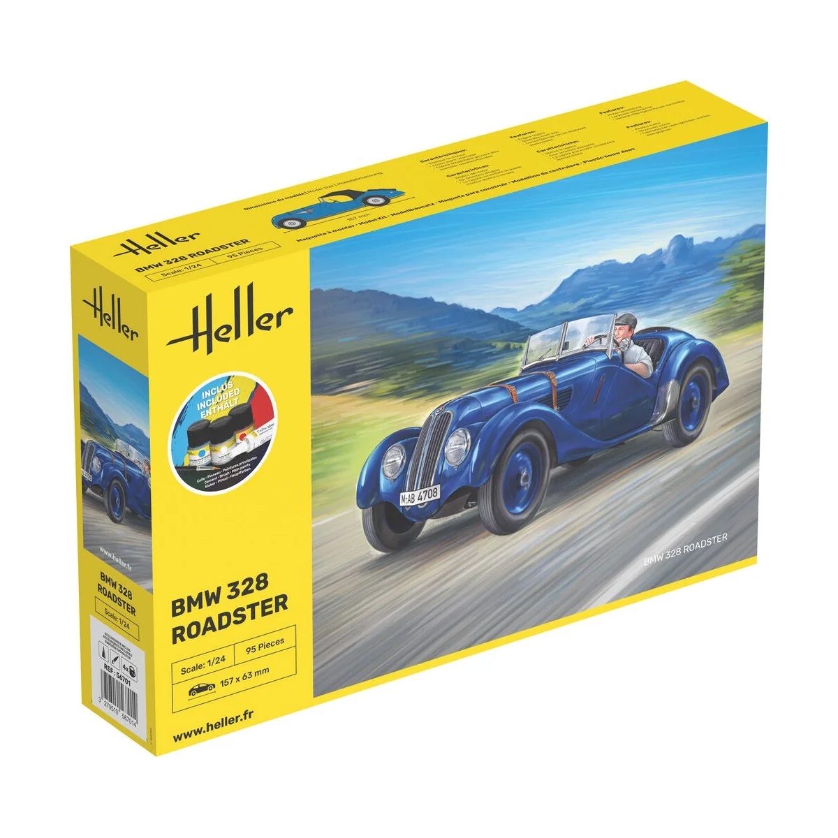 STARTER KIT BMW 328 Roadster, 1/24 - Heller 56701