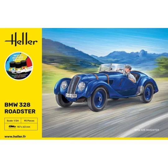 STARTER KIT BMW 328 Roadster, 1/24 - Heller 56701