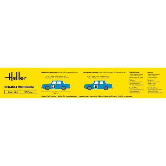 STARTER KIT Renault R8 Gordini, 1/24 - Heller 56700