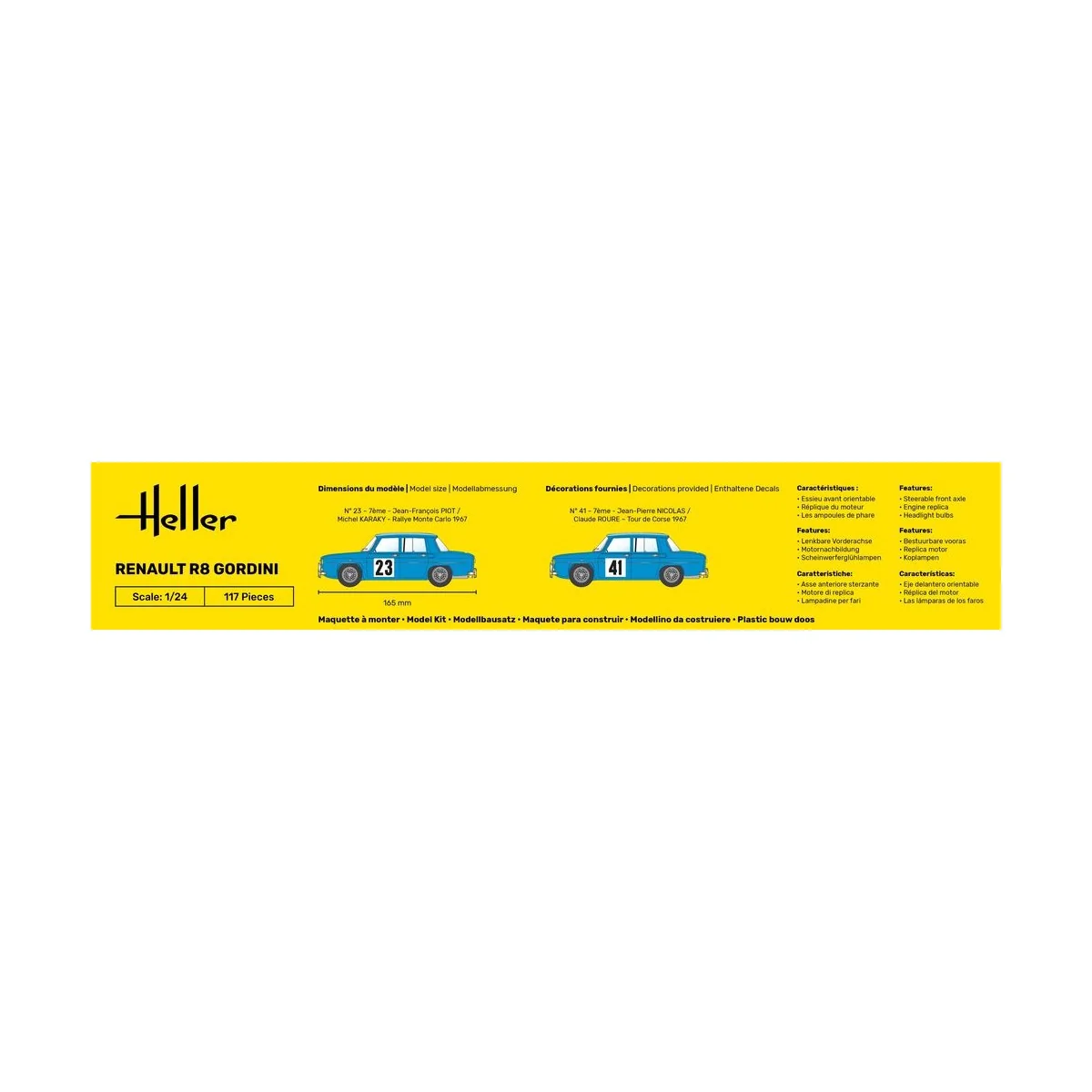 STARTER KIT Renault R8 Gordini, 1/24 - Heller 56700