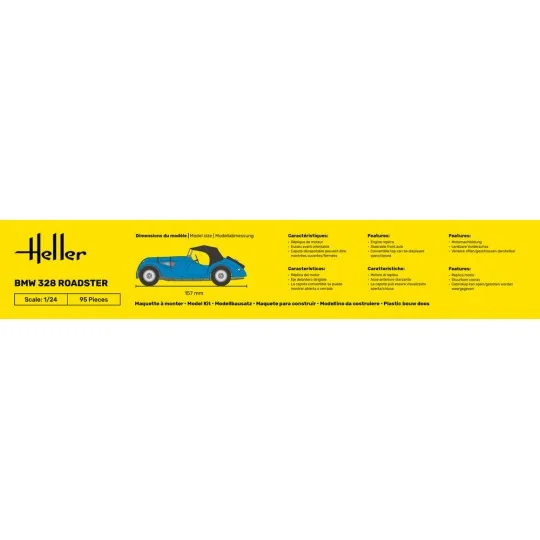 STARTER KIT BMW 328 Roadster, 1/24 - Heller 56701