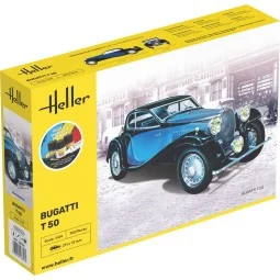 STARTER KIT Bugatti T 50, 1/24 - Heller 56706 2