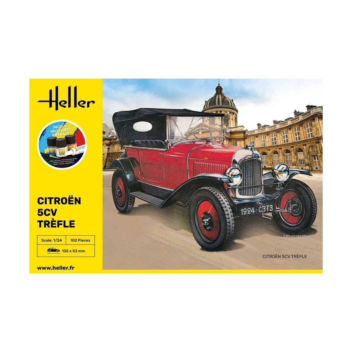 STARTER KIT Citroen Trefle, 1/24 - Heller 56702