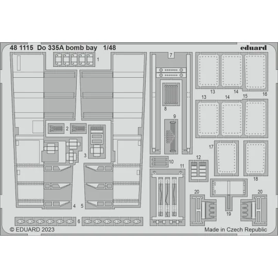 Do 335A bomb bay 1/48 TAMIYA - Eduard Accessories 481115