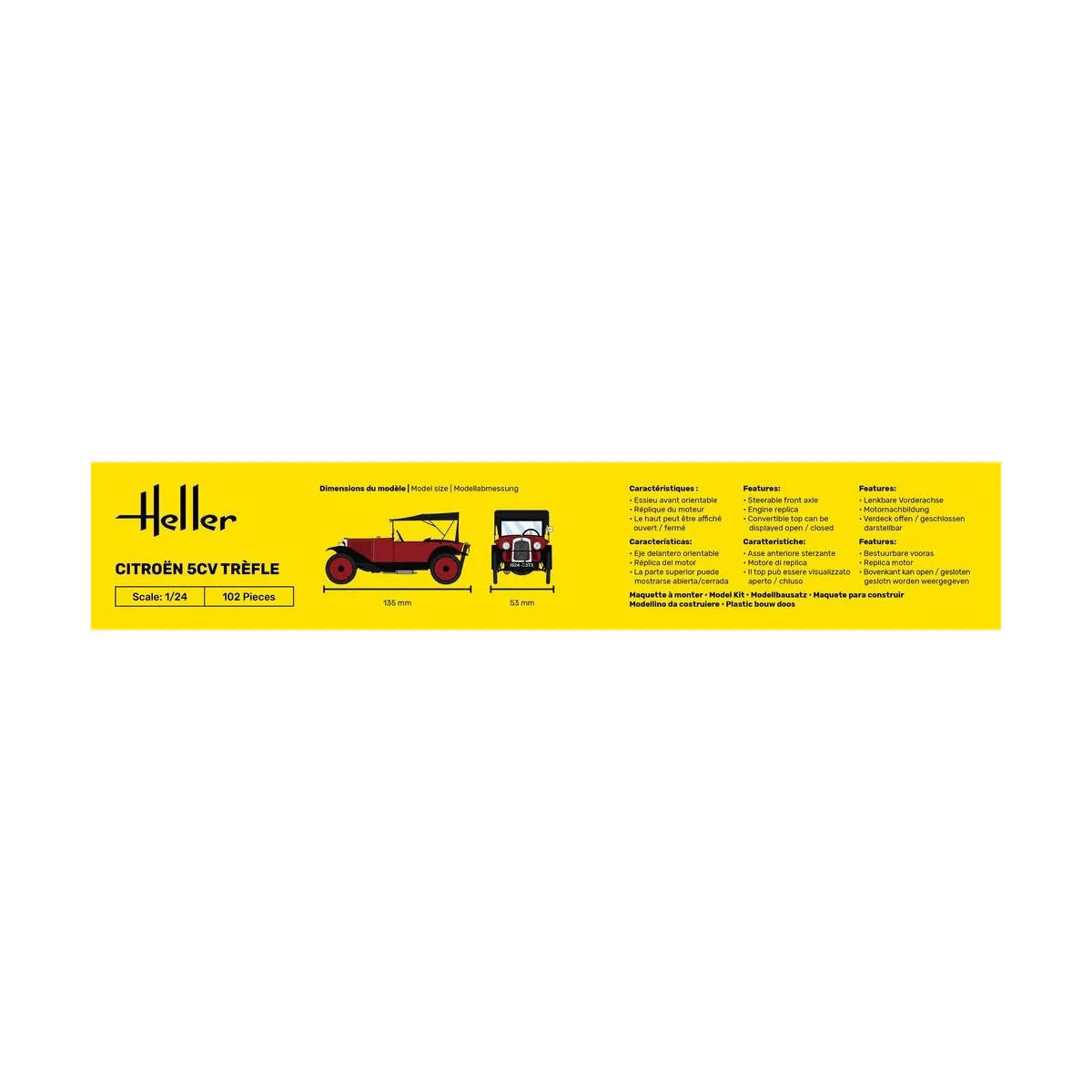 STARTER KIT Citroen Trefle, 1/24 - Heller 56702