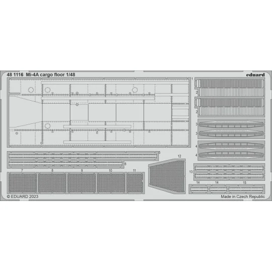 Mi-4A cargo floor 1/48 TRUMPETER - Eduard Accessories 481116
