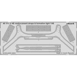 F-4E reinforcement straps & formation lights 1/48 MENG - Eduard Acc...