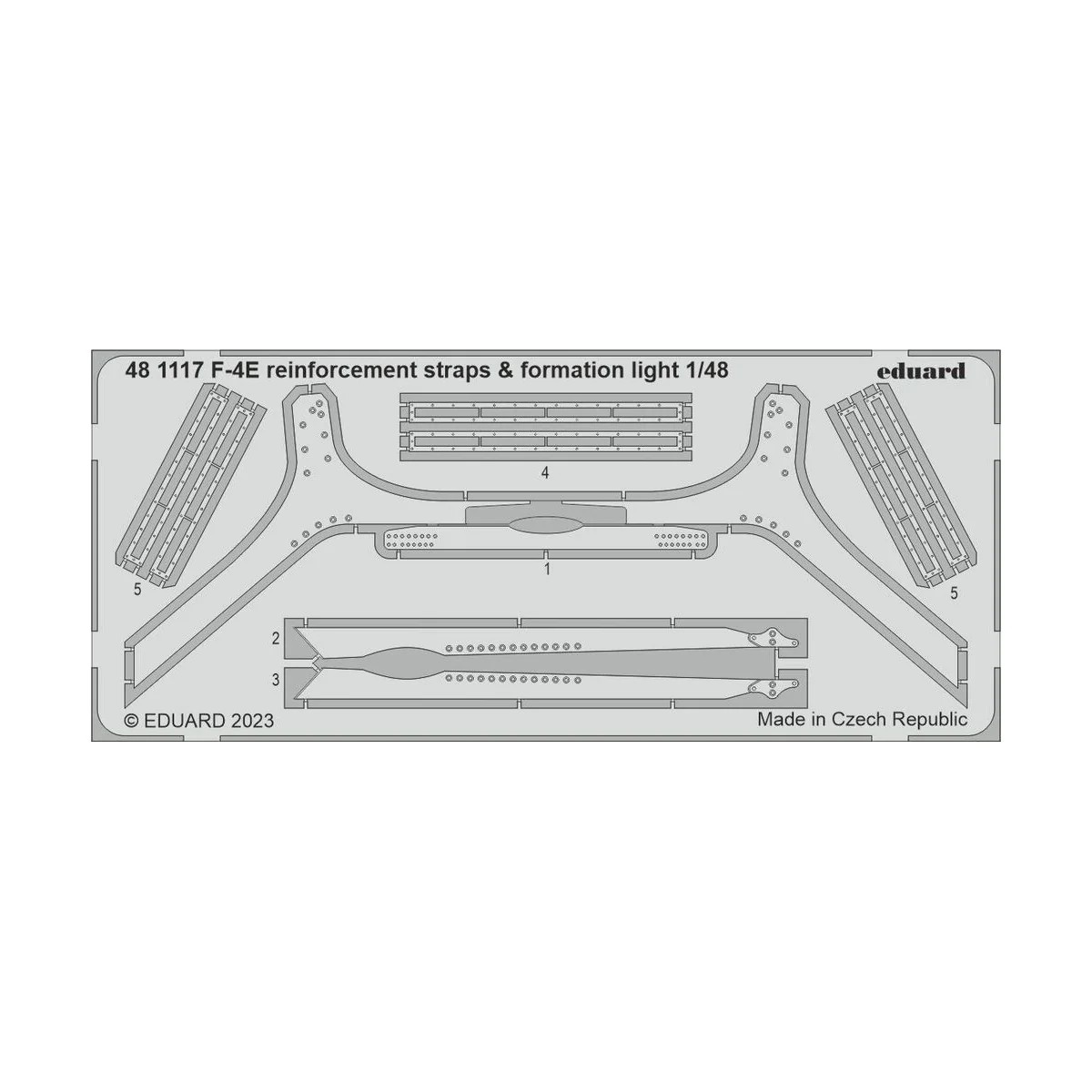 F-4E reinforcement straps & formation lights 1/48 MENG - Eduard Acc...