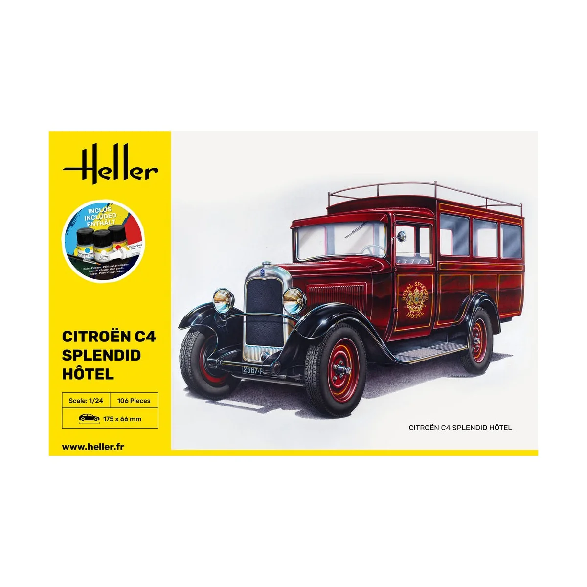 STARTER KIT Citroen C4 "Splendid Hotel", 1/24 - Heller 56713