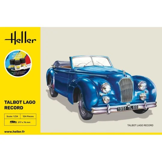 STARTER KIT Talbot Lago Record, 1/24 - Heller 56711