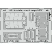 F-16 reinforcement straps STEEL 1/48 KINETIC - Eduard Accessories 4...