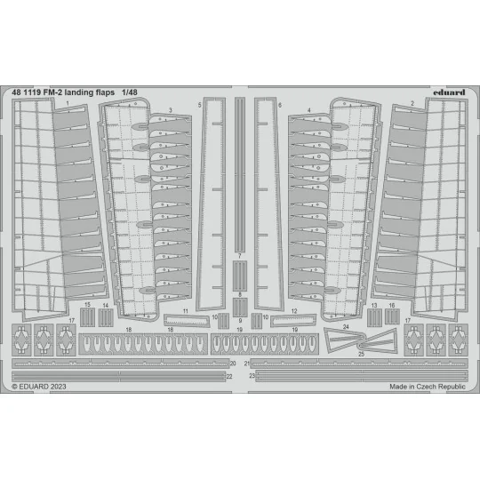 FM-2 landing flaps 1/48 EDUARD - Eduard Accessories 481119