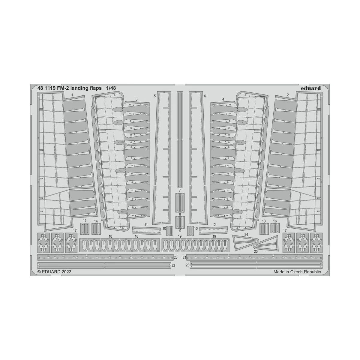 FM-2 landing flaps 1/48 EDUARD - Eduard Accessories 481119