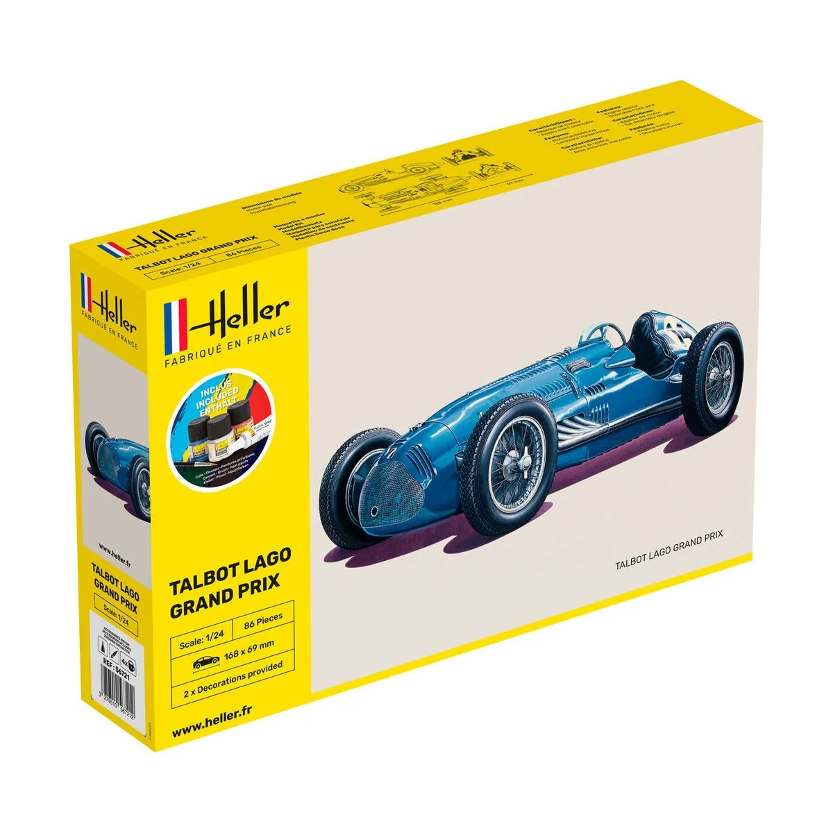 STARTER KIT Talbot Lago Grand Prix, 1/24 - Heller 56721