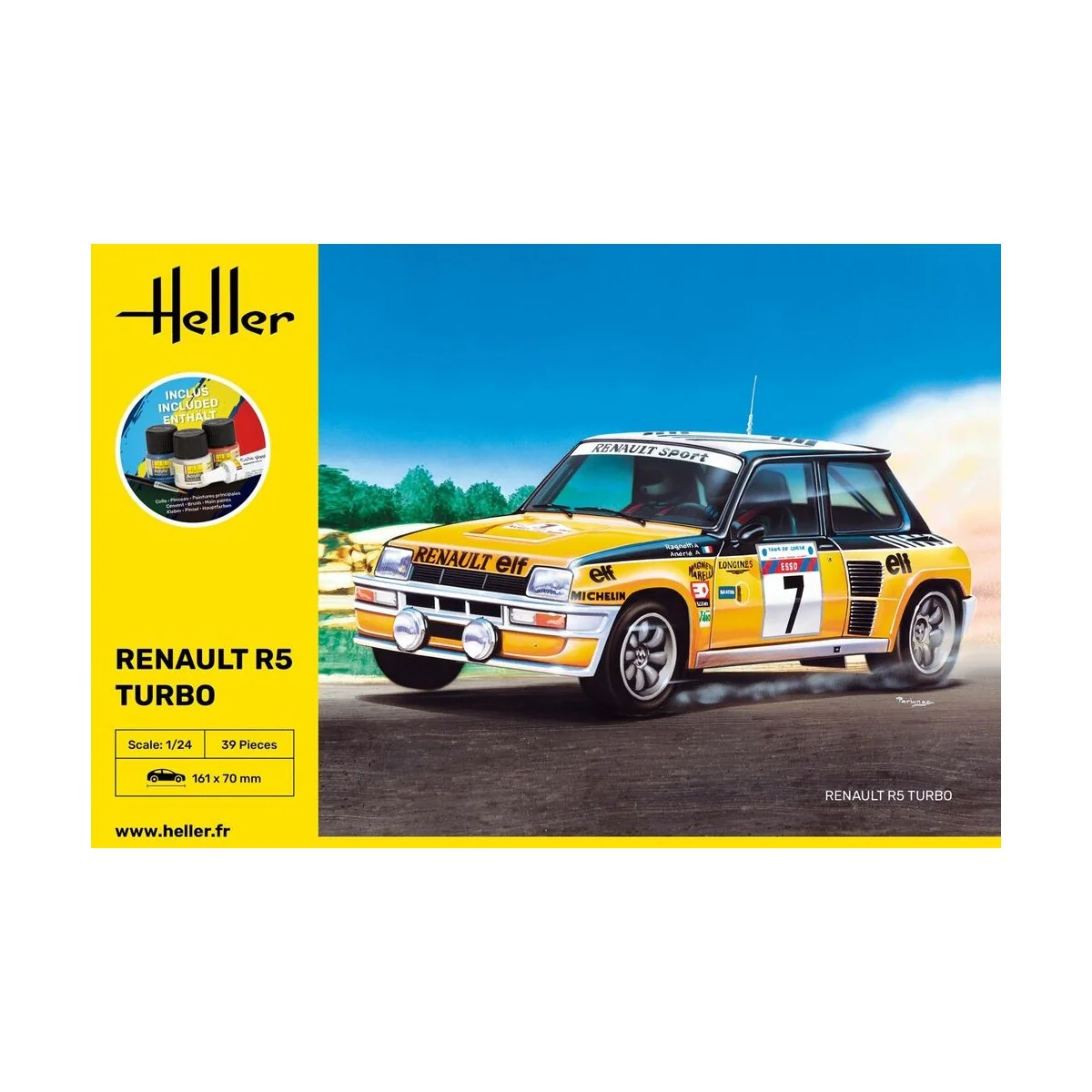STARTER KIT Renault R5 Turbo, 1/24 - Heller 56717