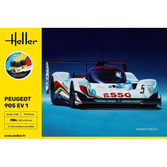 STARTER KIT Peugeot 905 EV 1, 1/24 - Heller 56718