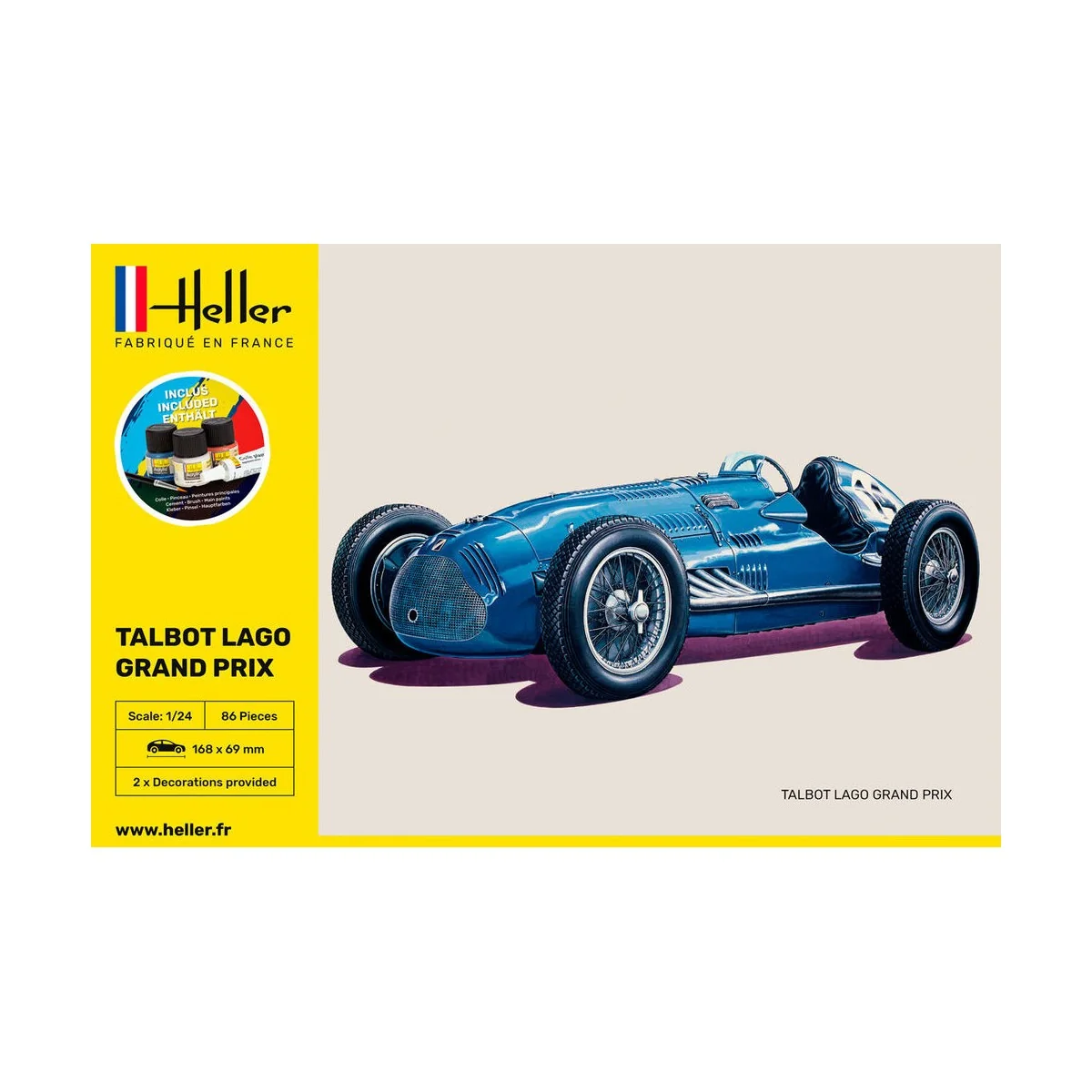 STARTER KIT Talbot Lago Grand Prix, 1/24 - Heller 56721