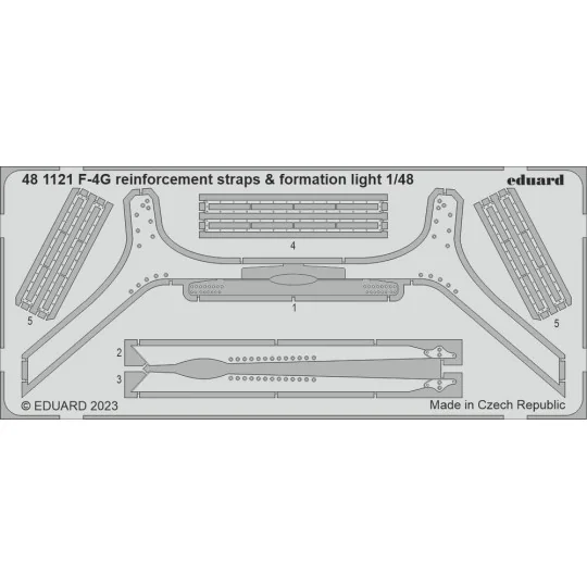 F-4G reinforcement straps & formation lights 1/48 MENG - Eduard Acc...