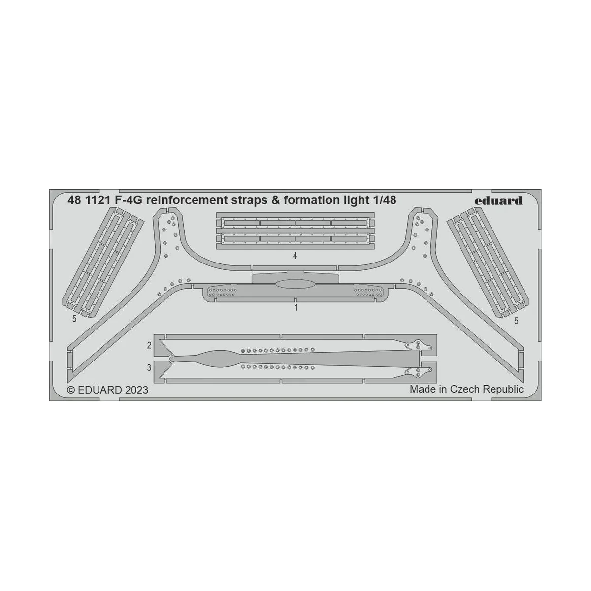 F-4G reinforcement straps & formation lights 1/48 MENG - Eduard Acc...
