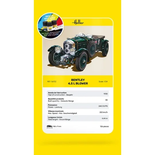 STARTER KIT Bentley Blower, 1/24 - Heller 56722
